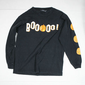 Kids Halloween Sweatshirt With Boo Writing Jack O